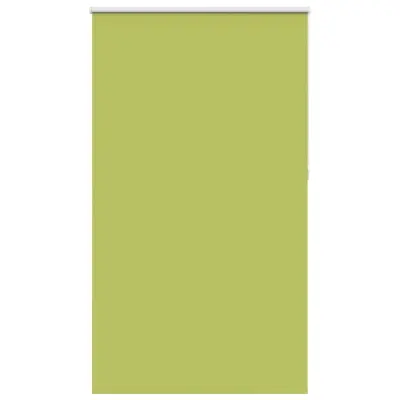 vidaXL Rolo zatemnitvena zavesa z listi zelene barve 125x230 cm, širina blaga 121,6 cm, poliester