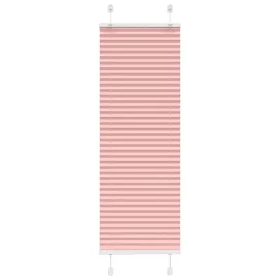 vidaXL Plisirana zavesa roza 50x100 cm širina blaga 49,4 cm poliester