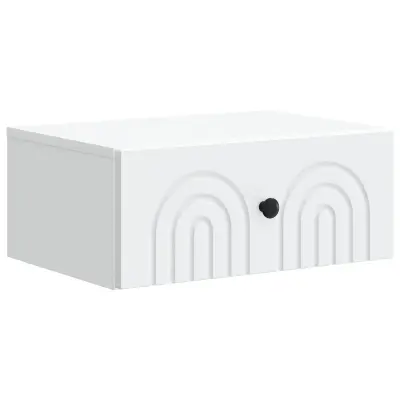 vidaXL Stenski nočni omarici Bela 49 x 34,5 x 20 cm Inženirski les