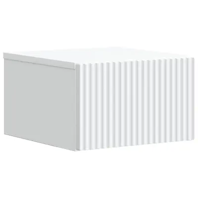 vidaXL Stenski nočni omarici Bela 33 x 34,5 x 20 cm Inženirski les