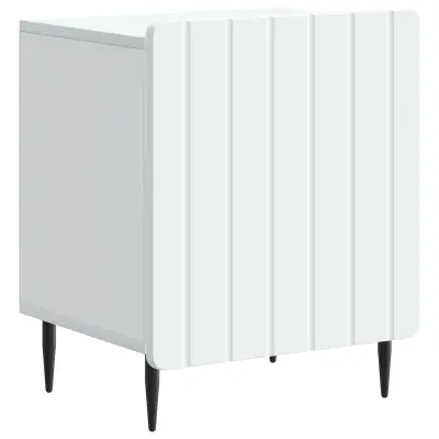 vidaXL Nočna omarica Bela 43 x 34,5 x 52 cm Inženirski les