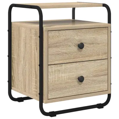 vidaXL Nočna omarica Sonoma hrast 40 x 36,5 x 50 cm Inženirski les