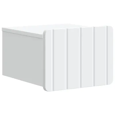 vidaXL Stenski nočni omarici Bela 33 x 34,5 x 24 cm Inženirski les