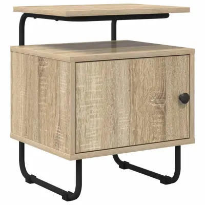 vidaXL Nočna omarica Sonoma hrast 40 x 36,5 x 50 cm Inženirski les