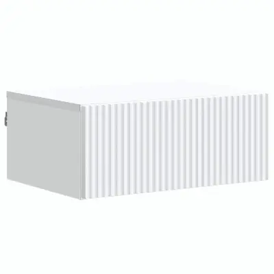 vidaXL Stenski nočni omarici Bela 49 x 34,5 x 20 cm Inženirski les