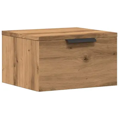 vidaXL Stenska nočna omarica Artisan hrast 34x30x20 cm