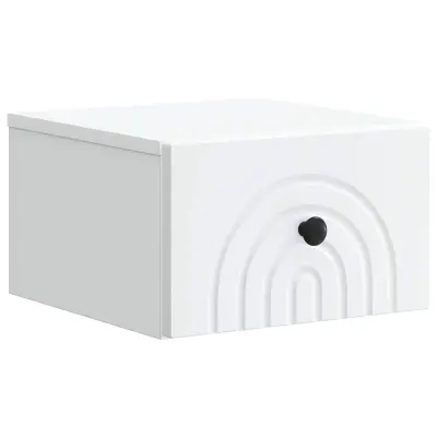 vidaXL Stenski nočni omarici Bela 33 x 34,5 x 20 cm Inženirski les