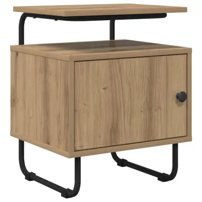 vidaXL Nočna omarica Artisan hrast 40 x 36,5 x 50 cm Inženirski les