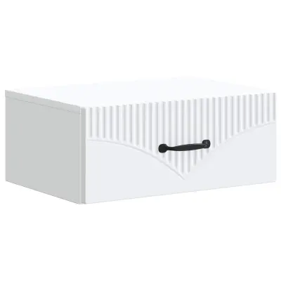 vidaXL Stenski nočni omarici Bela 49 x 34,5 x 20 cm Inženirski les