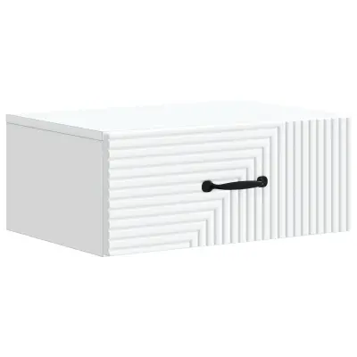 vidaXL Stenski nočni omarici Bela 49 x 34,5 x 20 cm Inženirski les