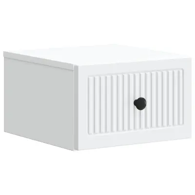 vidaXL Stenski nočni omarici Bela 33 x 34,5 x 20 cm Inženirski les