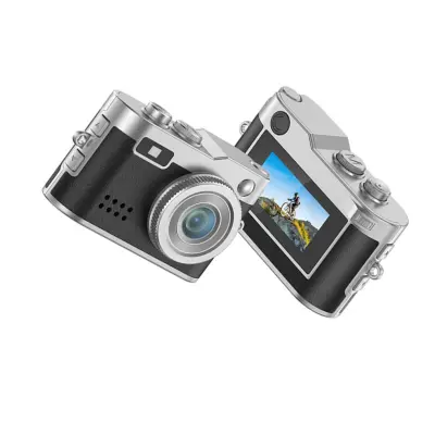 Mini digitalna kamera 2K, prava 5MP leča, Type-C polnjenje Black