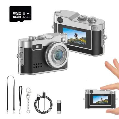 Mini digitalni fotoaparat True 1080P s 5MP senzor in 32GB TF Black
