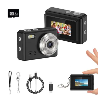 Mini digitalni fotoaparat 0.96 inch zaslon, True 720P, Type-C OTG Black