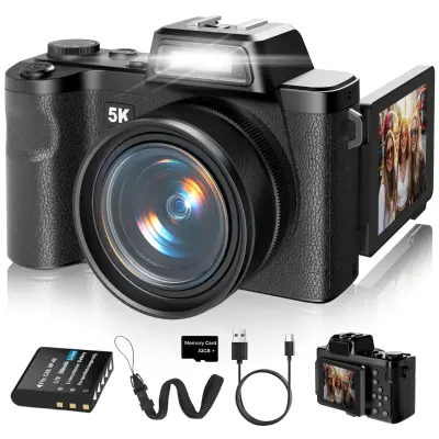 5K brezrcalni fotoaparat z 32GB SD, 2.83-inch IPS, WiFi in vodoodporen