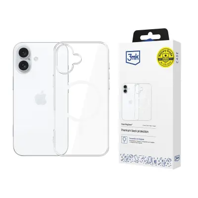 3MK CASE CLEAR MAGCASE ZA IPHONE 16 MAGNETNA ZAŠČITA PROZORNA