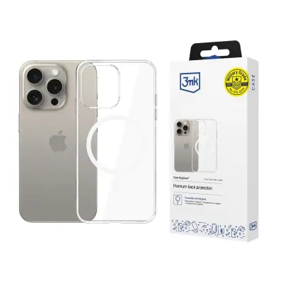 3MK CLEAR MAGCASE ZA APPLE IPHONE 15 PRO MAX ZAŠČITA ZA TELEFON