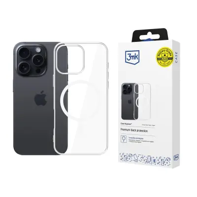 3MK CLEAR MAGCASE OVITEK IPHONE 16 PRO MAX ZAŠČITA ZA TELEFON Z MAGNETOM