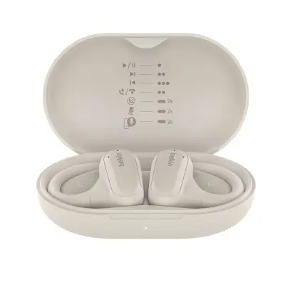 Belkin, Brezžične slušalke Bluetooth model SoundForm ClearFit IPX5, Bež