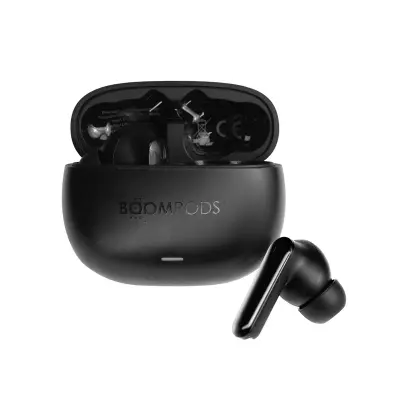 Boompods, True Wireless slušalke ANC 5.3 IPX4 26h Echobuds, Črna