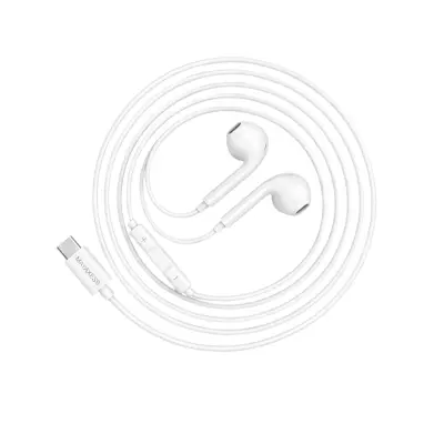 Mayaxess, Žične USB-C slušalke za Galaxy S24 Plus z vgrajenim mikrofonom, Bela