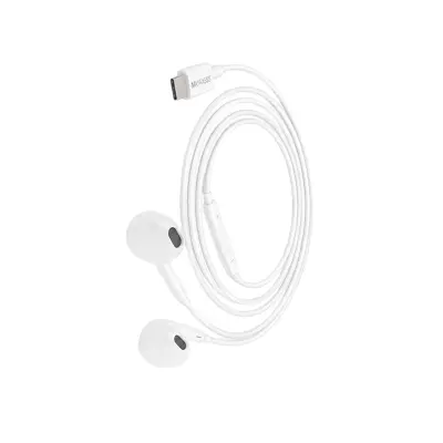Mayaxess, Žične USB-C slušalke z vgrajenim mikrofonom za Galaxy S24 Ultra, Bela