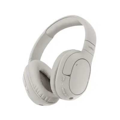 Belkin, Brezžične slušalke Bluetooth 5.4 s hibridnim odpravljanjem hrupa ANC, Bež