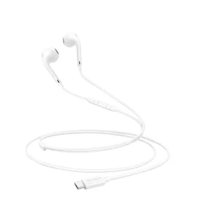 Mayaxess, Žične USB-C slušalke za iPhone Air z vgrajenim mikrofonom, Bela