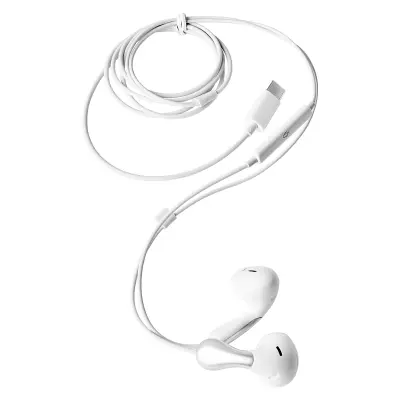 Samsung, Ušesne slušalke USB-C model U025 z izjemnim zvokom, Bela / Srebrna