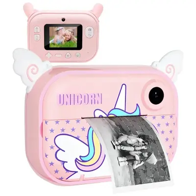 Otroški fotoaparat Wifi s takojšnjim tiskanjem Zoo Family Unicorn