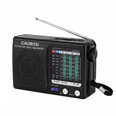 Prenosni AM/FM radio na baterije s teleskopsko anteno