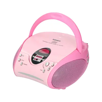 Prenosna stereo FM radio z CD predvajalnikom in izhodom za slušalke. 3,5 mm