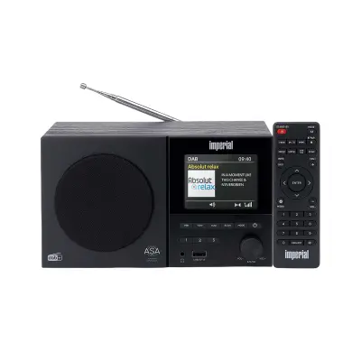 DAB+ FM Bluetooth radio z barvnim zaslonom 3.5" DABMAN-120BK