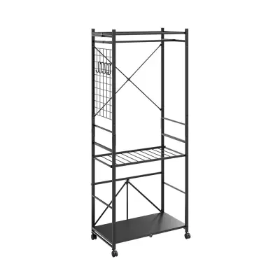 Stojalo za oblačila Temno siva 70x38x175cm KLS22-SCH