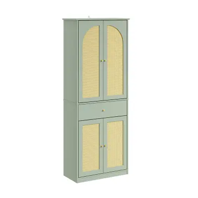 Omara za čevlje in plašče Zelena 70x34x180cm FSB107-GR