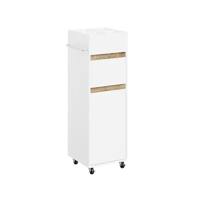 Omarica Predal Kolesca Barva Bela 33x30x91.5cm BZR225-WN