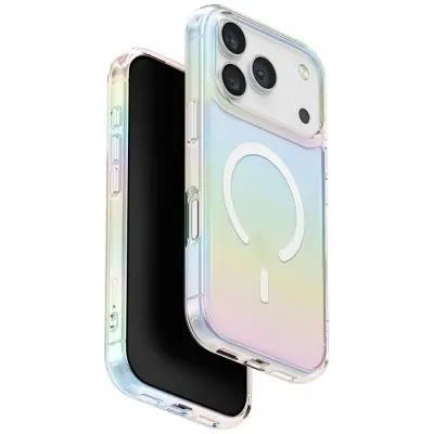 UNIKATNI OVITEK IRIDESCIA ZA IPHONE 17 PRO MAX Z MAGCLICK POLNILNIM ZAŠČITNIM OVITKOM