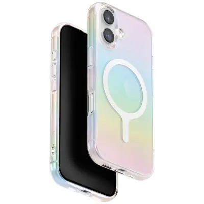 UNIQ IRIDESCIA OVITEK ZA IPHONE 17 MAGSAFE MAGCLICK POLNILNI FIKSNI OVITEK