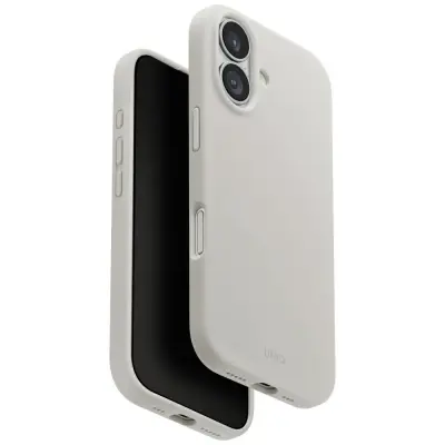 UNIQ LINO OVITEK ZA IPHONE 17 MAGCLICK POLNILNI SIVI Z MAGNETNIM ZAKLEPOM