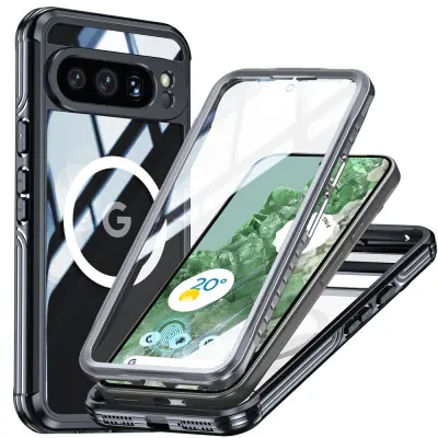Zaščitna torbica s stojalom za Google Pixel 9 Pro XL Black  Google Pixel 9 Pro