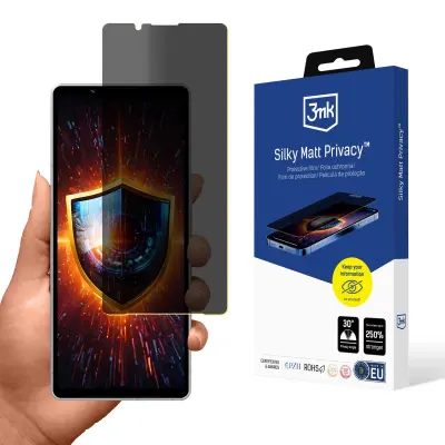 3MK SILKY MATT PRIVACY ZAŠČITNA FOLIJA ZA SONY XPERIA 5 V MAT EKRAN