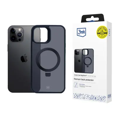 3MK OVITEK ZA IPHONE 12 PRO MAX SMOKE MAGSTAND Z MAGSAFE STOJALO VISOK
