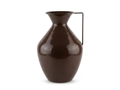 vaza kovinska Mondex Roger 15,7x25x37cm čokoladna 1kos