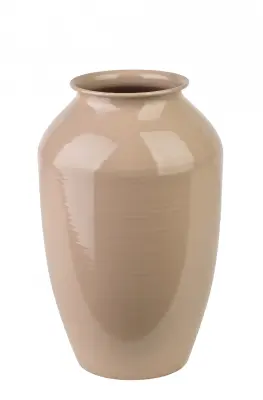 vaza kovinska Mondex Roger 10x17x27 bež 1 kos