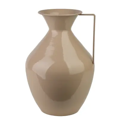 vaza kovinska Mondex Roger 15,7x25x37cm bež 1 kos