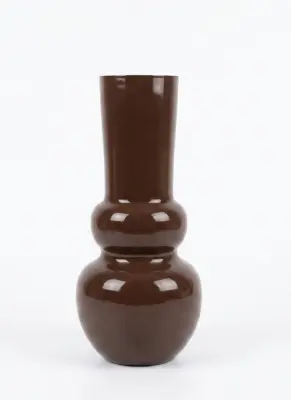 vaza kovinska Mondex Roger 10x17x36 čokoladna 1 kos