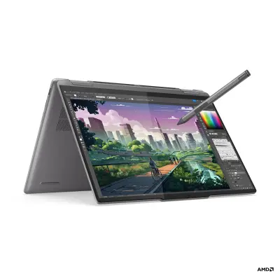 Demo - LENOVO Yoga 7 2-in-1 14AHP9 14" WUXGA OLED touch screen/AMD Ryzen 7 8840HS/16GB/1TB/Radeon 780M/W11H (Arctic Grey) prenosni računalnik