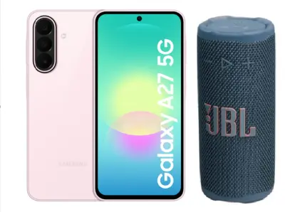 SAMSUNG GALAXY A27 128GB PINK + JBL GRIP BL