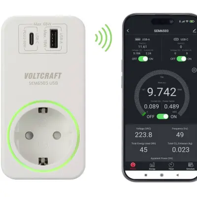 VOLTCRAFT SEM6503 naprava za merjenje stroškov energijske porabe USB
