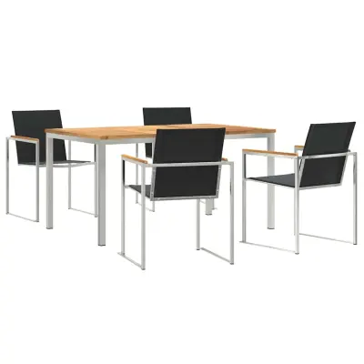 vidaXL Komplet za jedilnico v vrtu 5 pcs